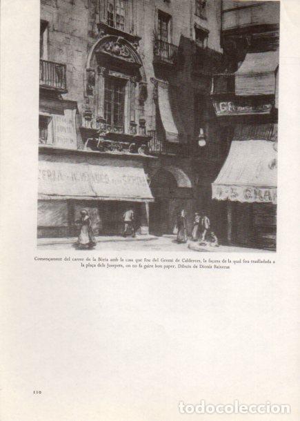 Postkarten: LAMINA V52543: Carrer de la Boira dibuix de Dionis Baixeras - Carles Soldevila