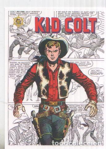 Postcards: Postal / Postcard: El Boletin serie 2: Kid Colt (clasicos del Western) numero 09 de 12 - A.Llop