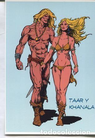 Postcards: Postal / Postcard: El Boletin serie 3: Taar y Khanala de Brocal Remohi (parejas del comic clasico es