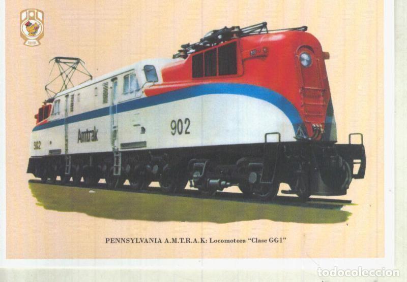 Postcards: Postal / Postcard: El Boletin serie 1 numero 07 de 12: Pennsylvania A.M.T.R.A.K, locomotora clase GG