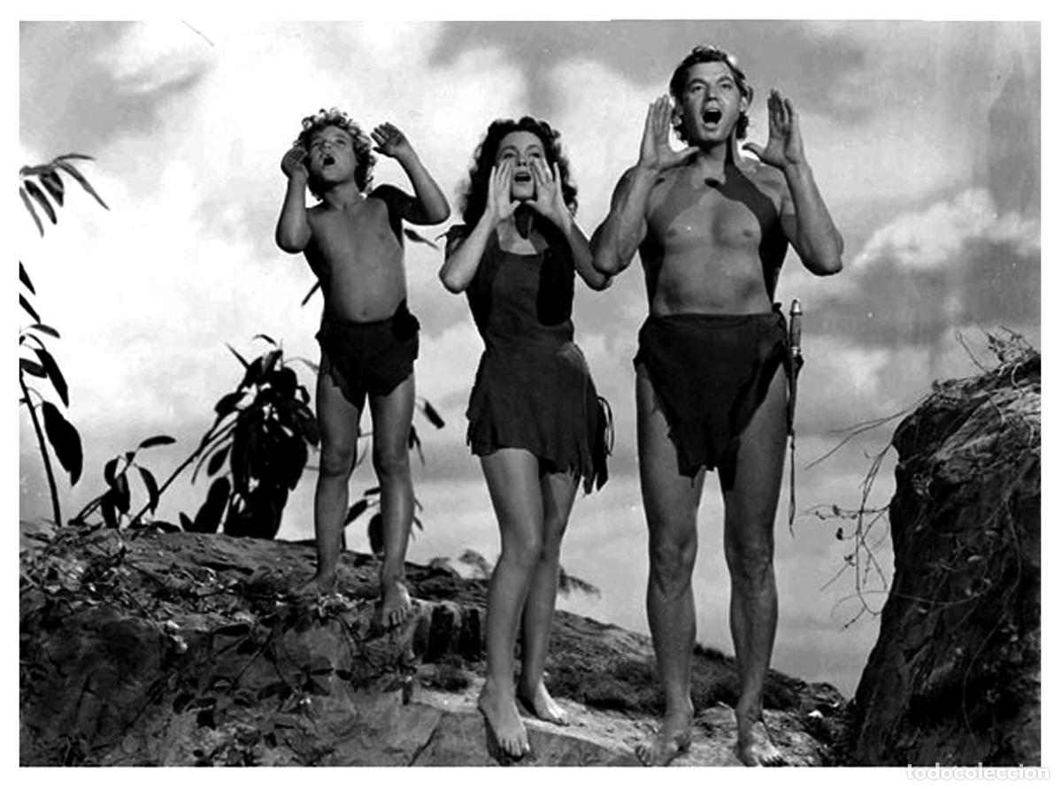 Cartoline: Postal / Postcard: El Boletin serie 7: numero 10 de 12: Tarzan y Jane: Johnny Weissmuller y Maureen