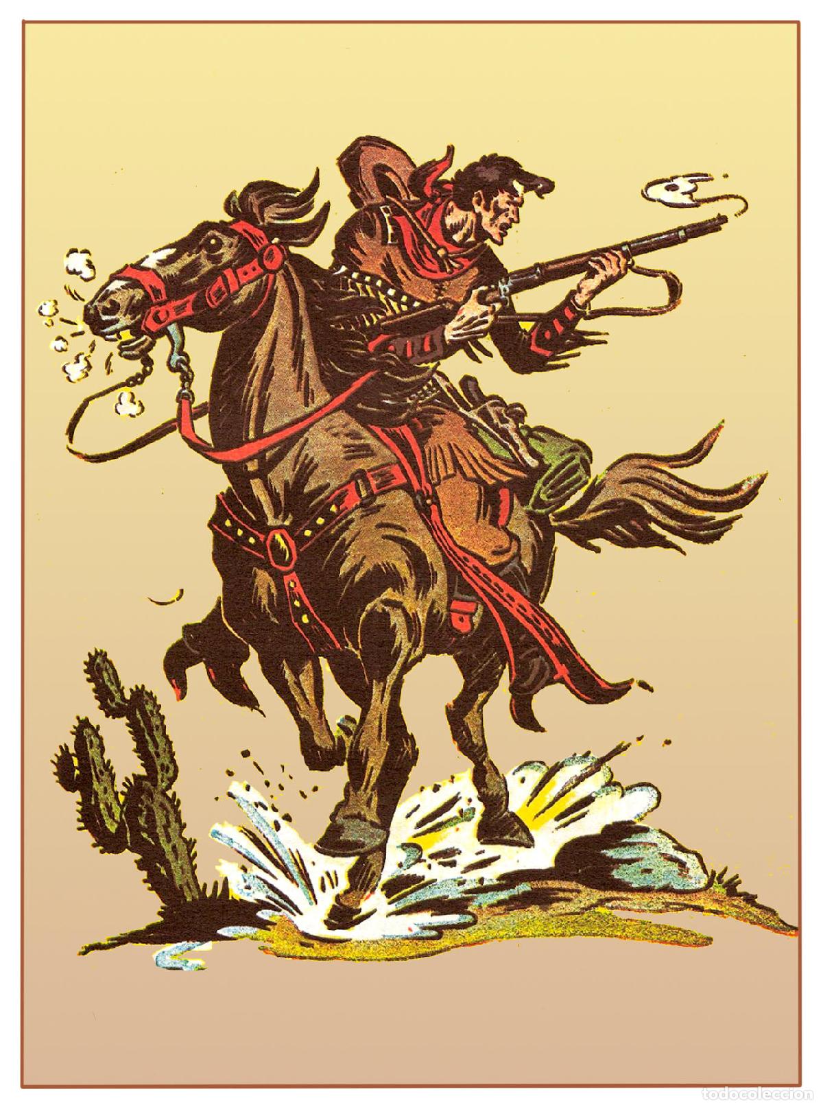 Postkarten: Postal / Postcard: El Boletin serie 12 numero 10: Dick Norton, serie Heroes a Caballo - Silvestre Mo