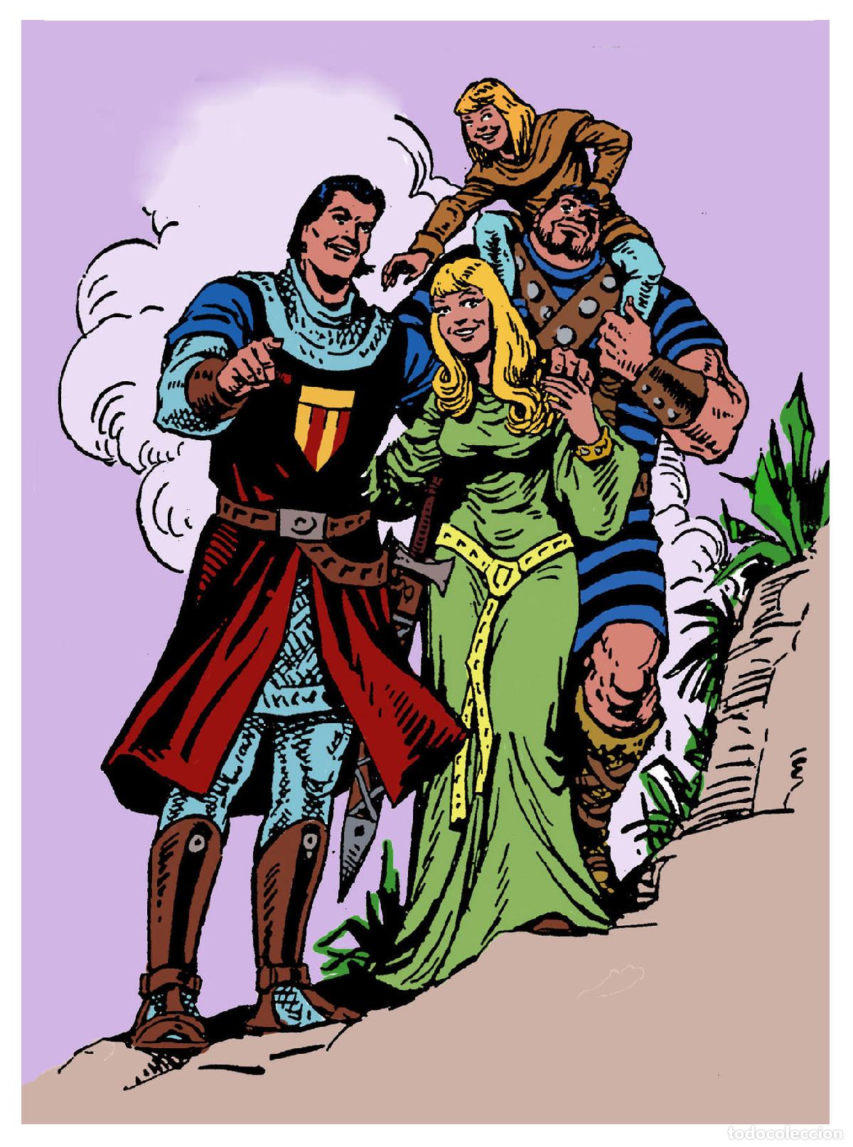 Postkarten: Postal / Postcard: El Boletin serie 6 numero 10 de 12: El Capitan Trueno, dibujos de Ambros - Silves