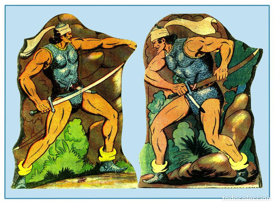 Postkarten: Postal / Postcard: El Boletin serie 8: Osmin Kir: El Guerrero del Antifaz, recortable numero 08 - Si