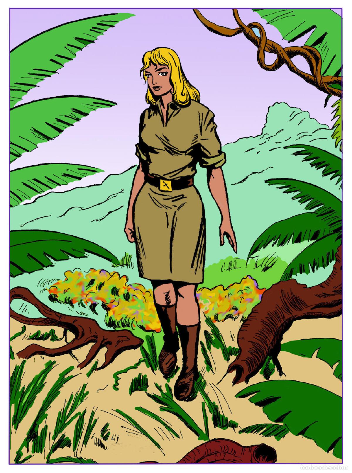 Postcards: Postal / Postcard: El Boletin serie 10: Patricia (Bengala) serie Chicas del Tebeo - Silvestre Moreno