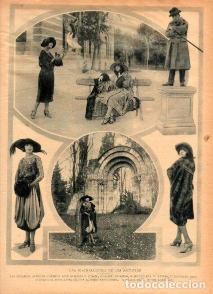 Postcards: LAMINA V52236: Carmela Ruiz Moragas y Aurora e Isabel Redondo en el Retiro