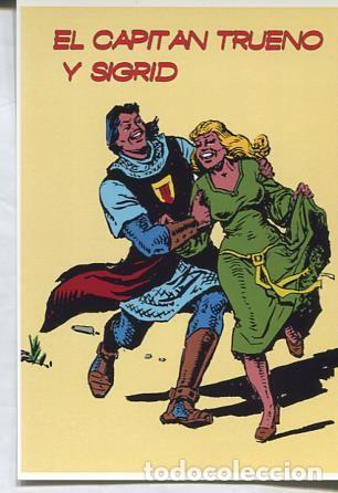 Postkarten: Postal / Postcard: El Boletin serie 3: El Capitan Trueno y Sigrid (parejas del comic clasico espa&ntilde;ol