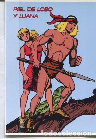 Postkarten: Postal / Postcard: El Boletin serie 3: Piel de Lobo y Luana (parejas del comic clasico espa&ntilde;ol) nume