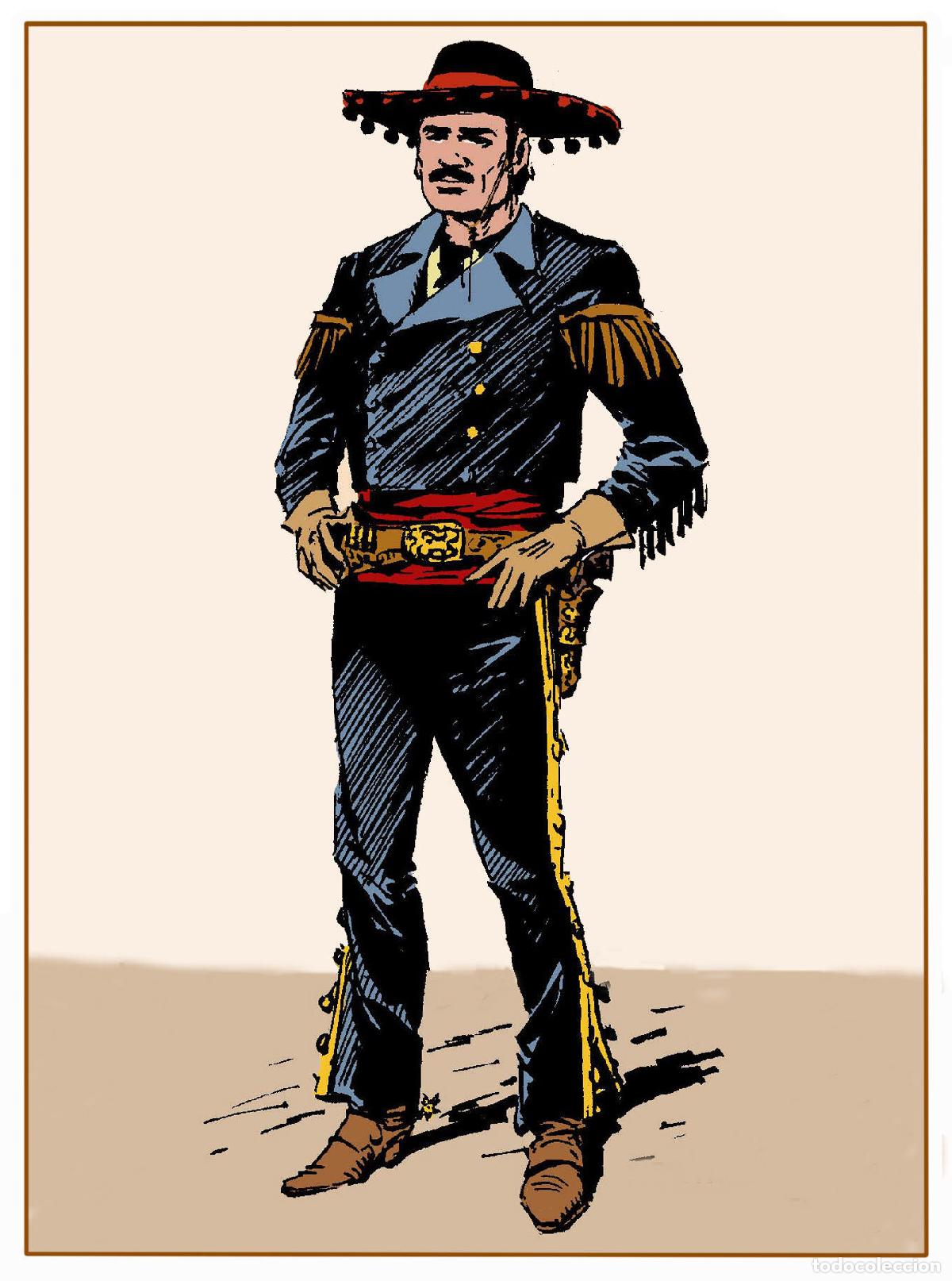 Cartes Postales: Postal / Postcard: El Boletin serie 09: Tex Willer 1&ordf; serie personaje: Montales - Silvestre Moreno