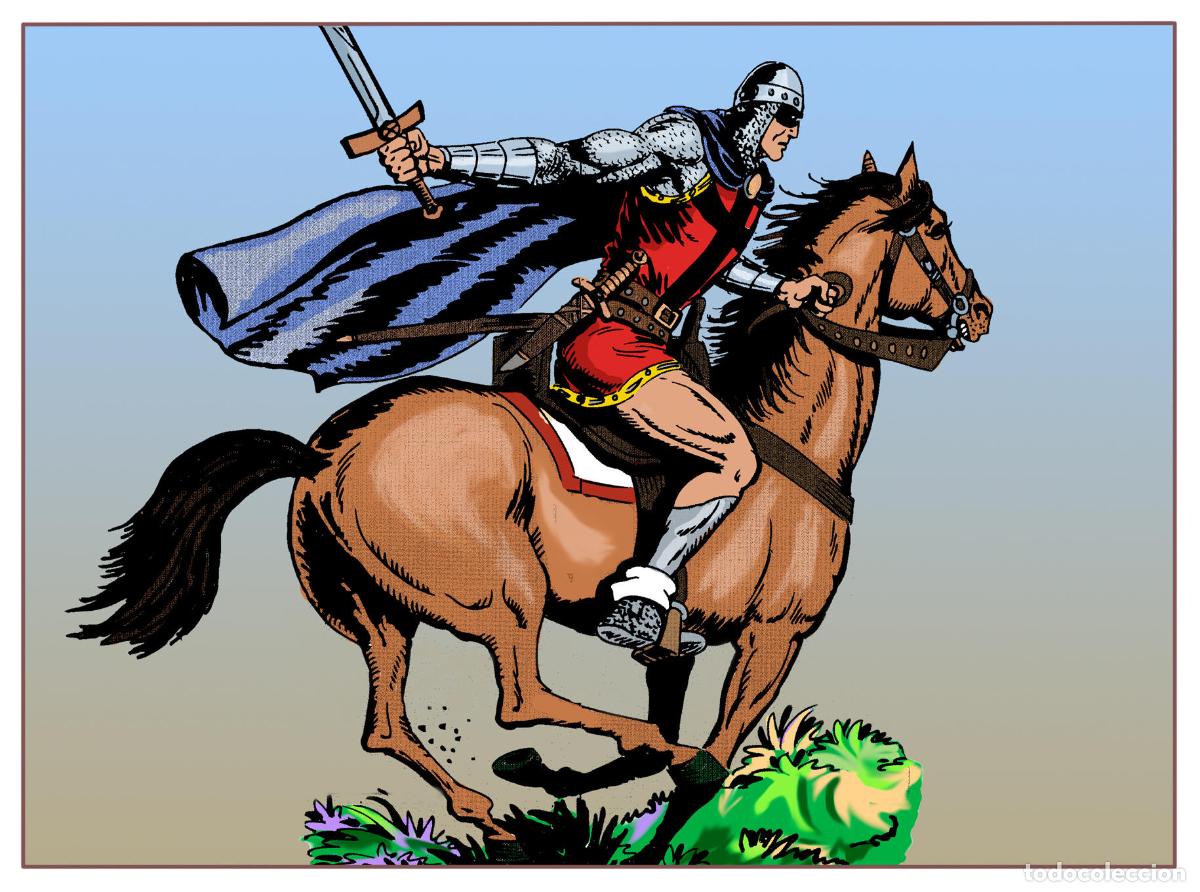 Postales: Postal / Postcard: El Boletin serie 12 numero 06: El Guerrero del Antifaz , serie Heroes a Caballo -