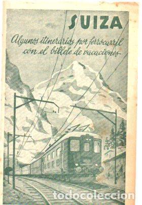 Postales: V48276: Folleto para viajes por Suiza en ferrocarril - NULL