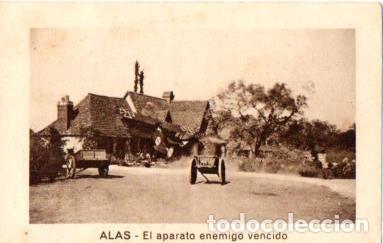 Postales: V48205: Cromo El aparato enemigo vencido. Colecci&oacute;n Alas num 8 de 21 - NULL
