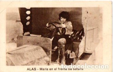 Postcards: V48207: Cromo Maria en el frente de batalla. Colecci&oacute;n Alas num 7 de 21 - NULL