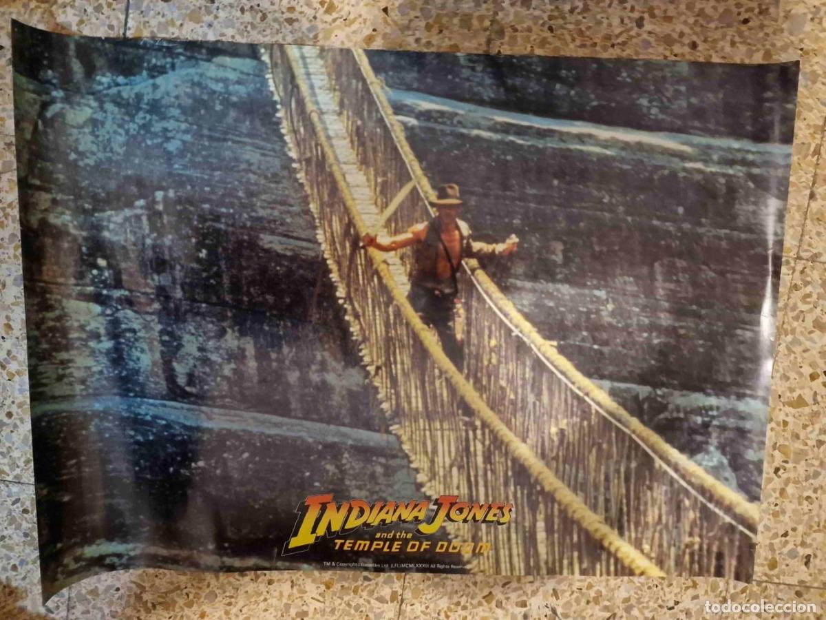 Postales: Poster cine: Indiana Jones and the Temple of Doom (numerado 4) - Varios