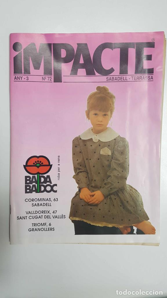 Postales: Revista Impacte num 72 any 3, del 2 al 16 d'octubre de 1989. Sabadell - Terrassa - Varios