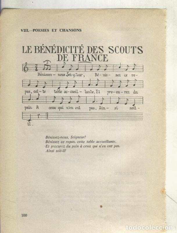 Postkarten: Foto: Letra y musica de Le Benedicite des scouts de france - Varios