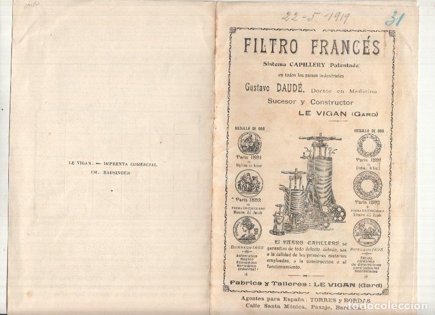 Cartoline: Filtro Frances sistema Capillery (Patentado) - Gustavo Daude