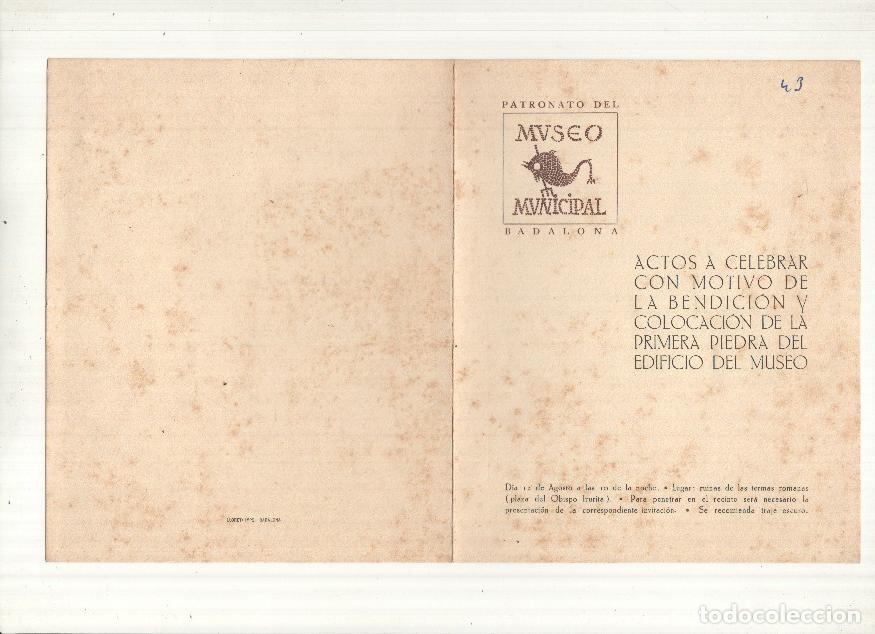 Cartoline: Museo Municipal actos con motivo de la colocacion de la primera piedra del museo - Varios