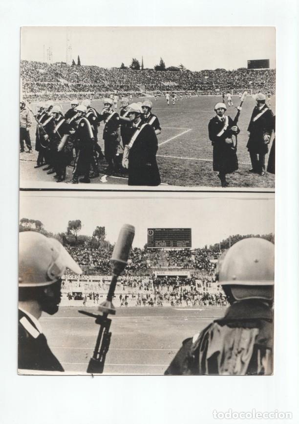 Postais: Foto Prensa numero 188: Muerte aficionado estadio futbol Olimpico de Roma - Varios