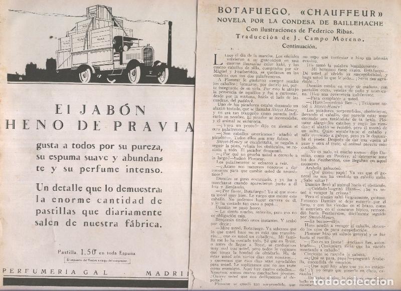 Cartoline: Blanco y Negro: Botafuego, novela por la Condesa de Baillehache - Varios