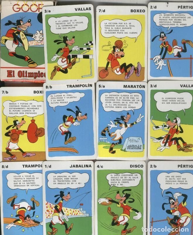 Cartoline: Juego de cartas: Goof el olimpico - Walt Disneys