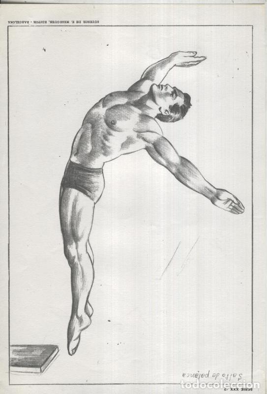 Postcards: Lamina Emilio Freixas numerada 13: Salto trampolin - Varios