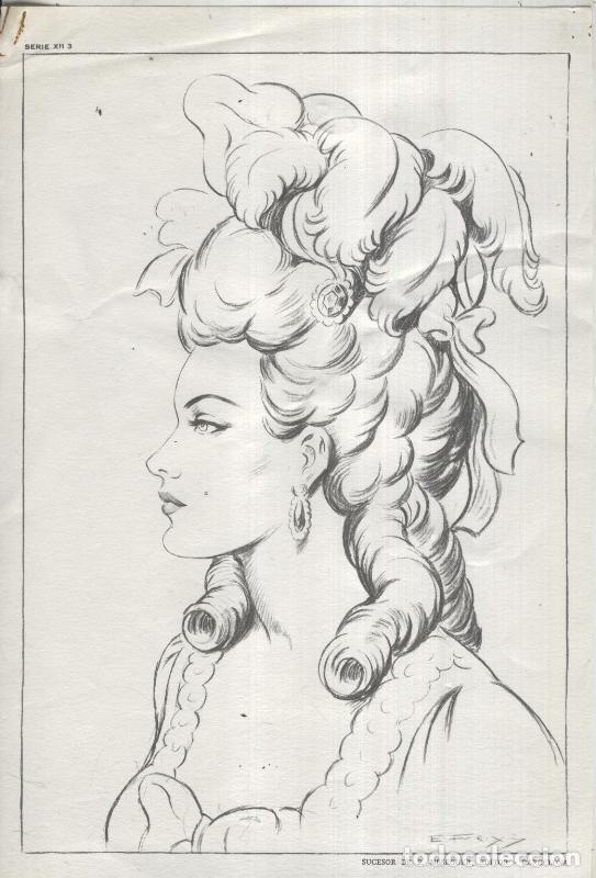 Cartoline: Lamina Emilio Freixas numerada 25: Cortesana - Varios