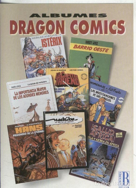 Cartoline: Folleto Propaganda Ediciones B: Albumes Dragon Comics - Varios
