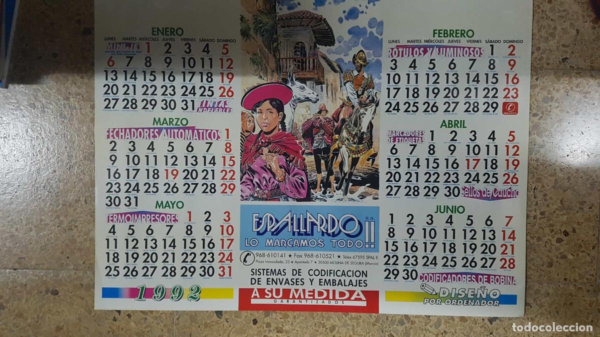 Cartoline: Calendario 1992 de Juan Espallardo - Varios
