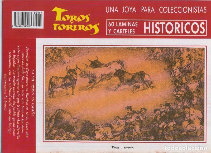 Postales: Lamina de La Lidia modelo 57: Los toros de Burdeos ilustrado por Goya - Varios