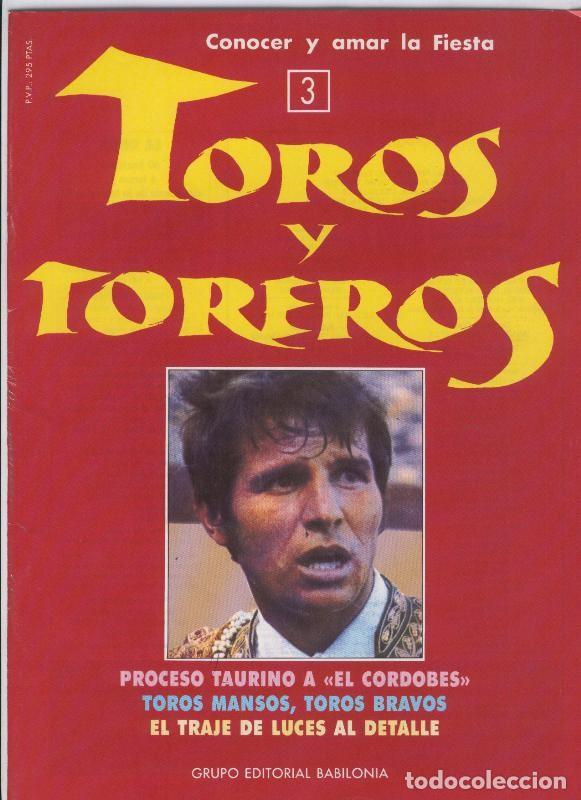 Cartoline: Portada fasciculo Toros y Toreros numero 03 - Varios