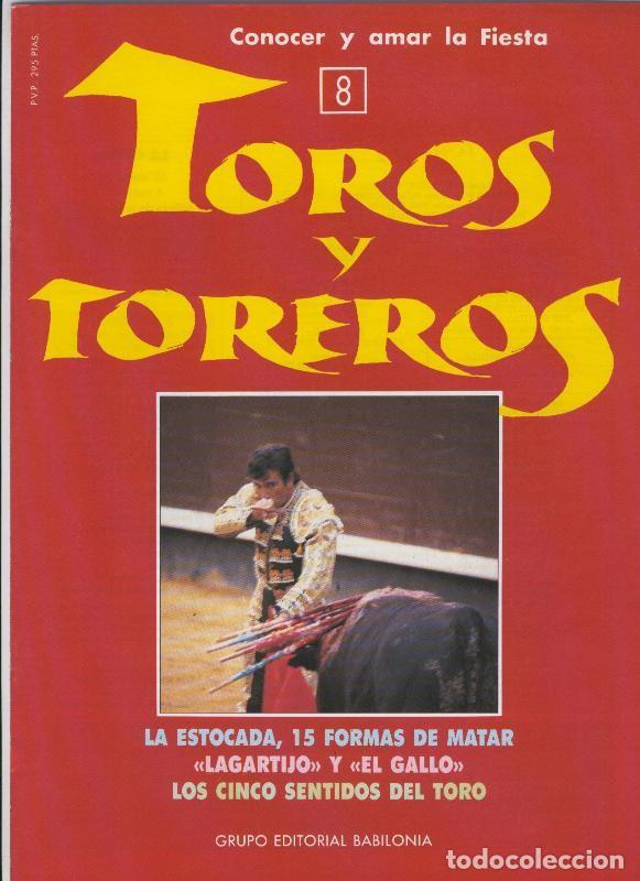 Cartoline: Portada fasciculo Toros y Toreros numero 08 - Varios