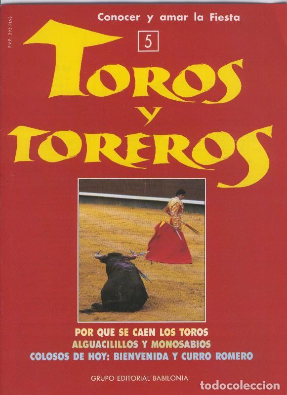 Cartoline: Portada fasciculo Toros y Toreros numero 05 - Varios