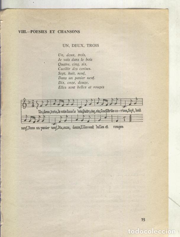 Cartoline: Foto: Texto y musica poema Un, deux, trois - Varios