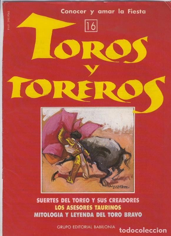 Cartoline: Portada fasciculo Toros y Toreros numero 16 - Varios