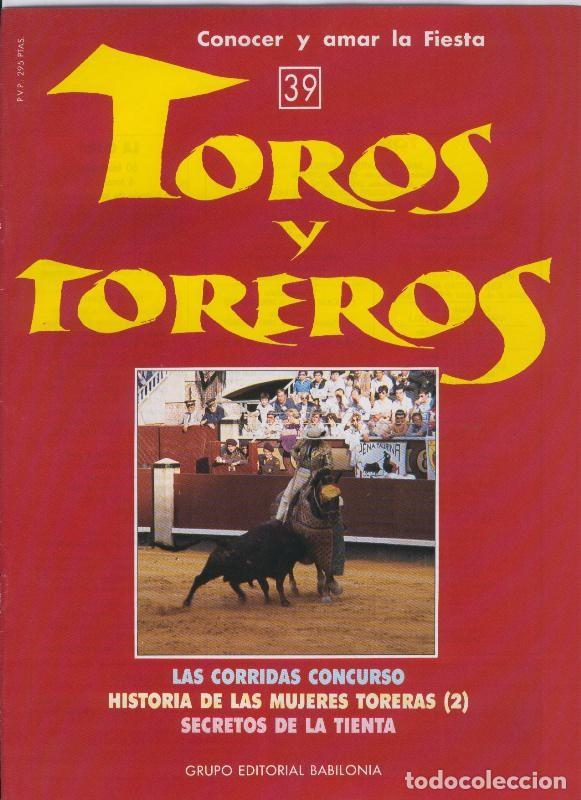 Cartes Postales: Portada fasciculo Toros y Toreros numero 39 - Varios
