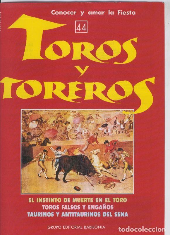 Cartes Postales: Portada fasciculo Toros y Toreros numero 44 - Varios