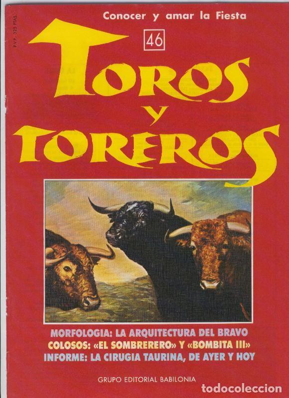 Cartes Postales: Portada fasciculo Toros y Toreros numero 46 - Varios