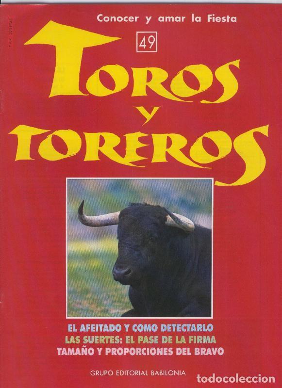 Cartes Postales: Portada fasciculo Toros y Toreros numero 49 - Varios