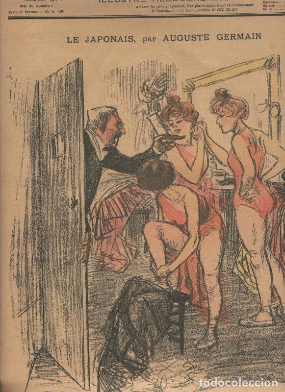 Postais: Lamina numerada 092: Pagina publicacion Gil Blas del 5 janvier 1900 - Varios