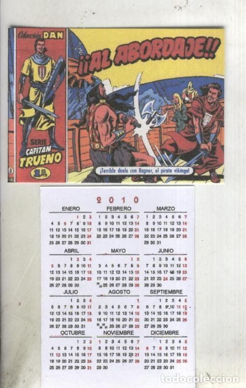 Cartes Postales: Calendario bolsillo 2010: El Capitan Trueno portada numero 003 - Varios