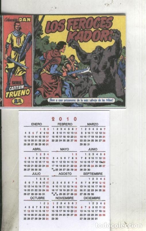 Cartes Postales: Calendario bolsillo 2010: El Capitan Trueno portada numero 005 - Varios