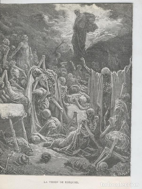 Postales: Lamina de Gustavo Dore: La vision de Ezequiel - Varios