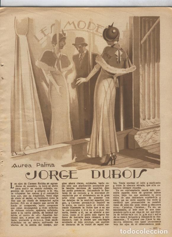 Postais: Lecturas numero 154, marzo 1934: Jorge Dubois por Aurea Palma - Varios