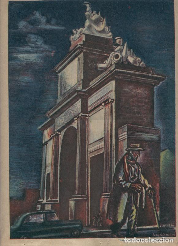 Postkarten: ABC 13 mayo 1956: Madrid: Puerta de Toledo por Lopez Sanchez - Varios