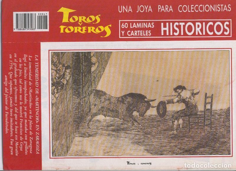 Postales: Lamina de La Lidia modelo 47: Martincho en Zaragoza ilustrado por Goya - Varios