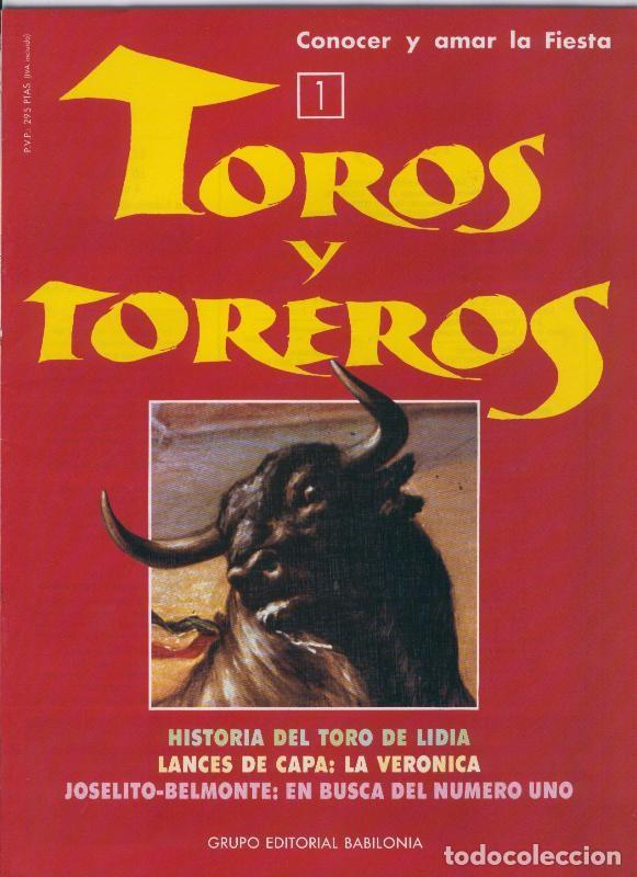 Postkarten: Portada fasciculo Toros y Toreros numero 01 - Varios