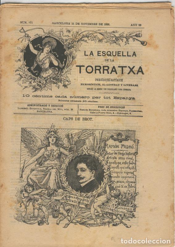 Postkarten: La esquella de la Torratxa numero 0671 del 21 noviembre 1891 - Varios