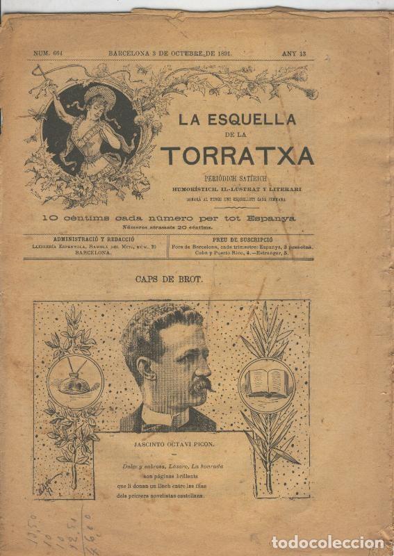 Postkarten: La esquella de la Torratxa numero 0664 del 3 octubre 1891 - Varios
