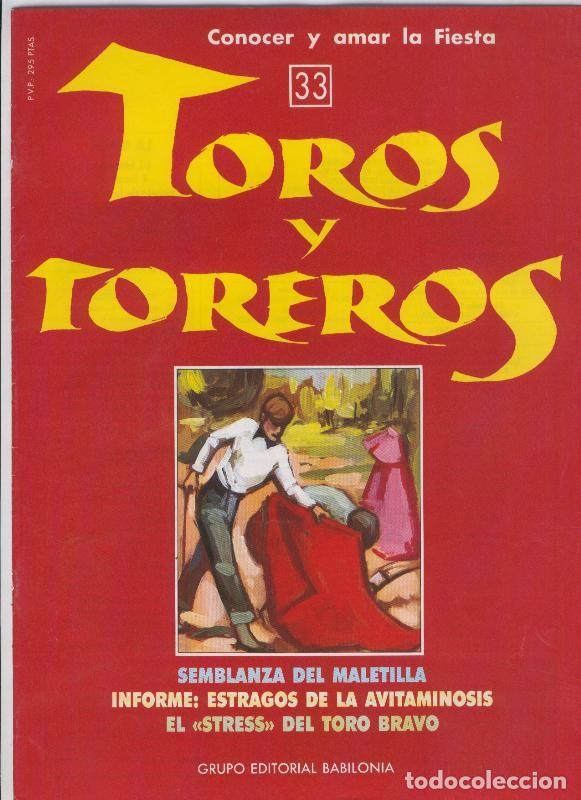 Postkarten: Portada fasciculo Toros y Toreros numero 33 - Varios